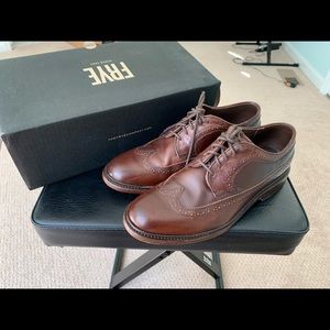 Frye Men’s Wingstips, Dark Brown, 9.5 D